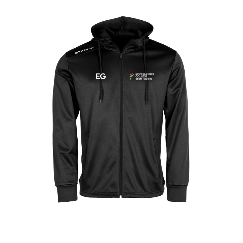 Hooded Track Top with college logo and initials