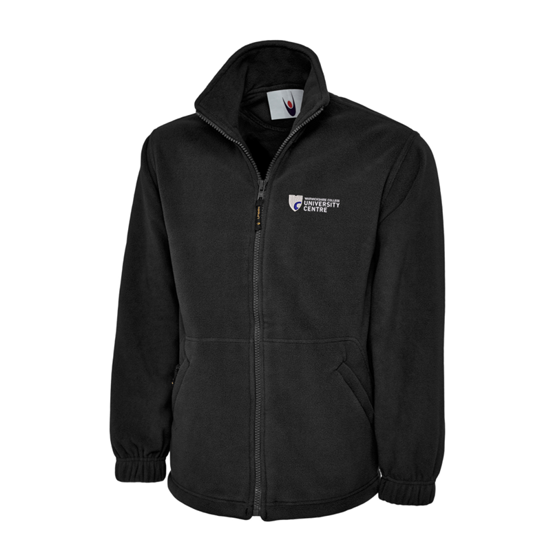 Full zip fleece jacket with embroidered logo