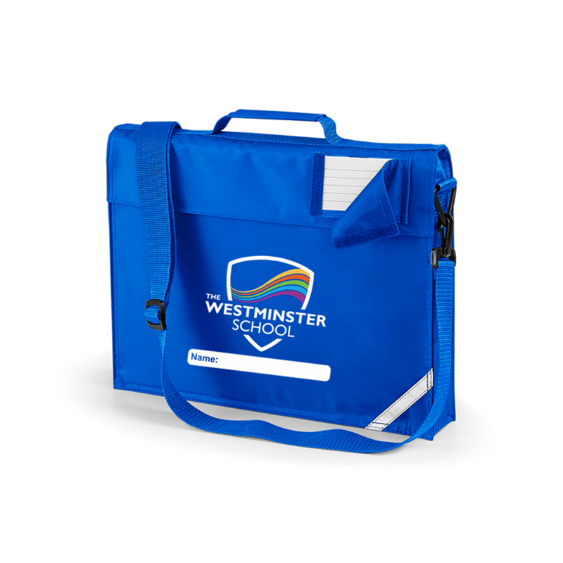 Premium Book Bag embroidered with School logo.