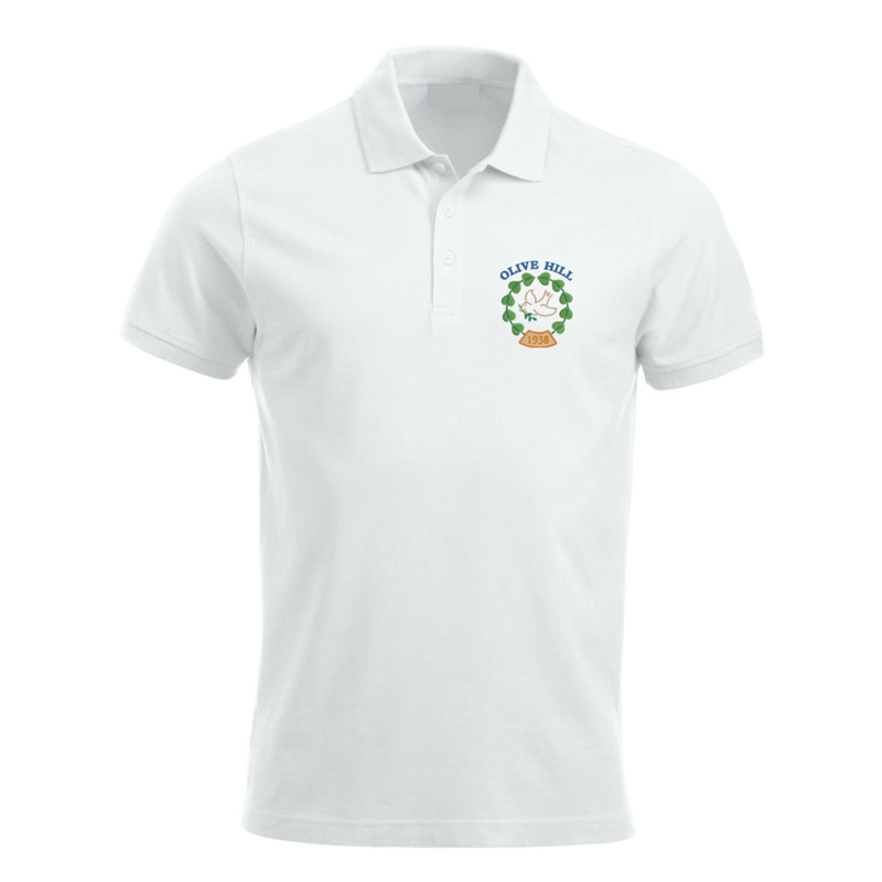 Classic School polo with logo embroidered