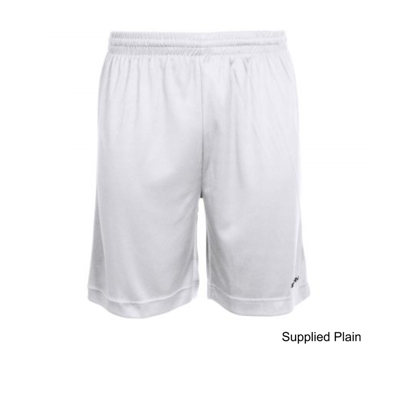 100% polyester with ClimaTec finish. The shorts have an elastic waistband with drawstring on the inside. The shorts come without an inner for maximum freedom of movement. There’s a printed Stanno logo on the left leg.