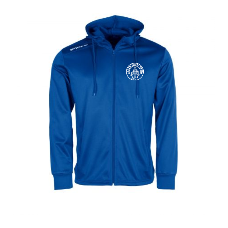 Academy Hoodec Tracksuit top, Royal Blue, printed logo