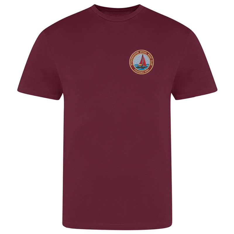 Crew neck short sleeve classic T Shirt with club logo embroidered to left breast.