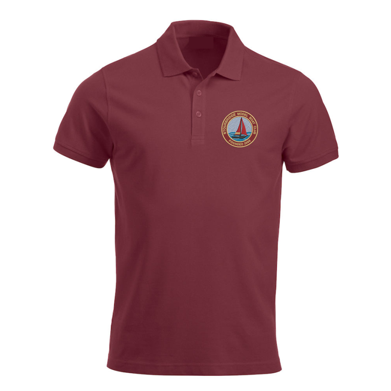 Polycotton Unisex polo-shirt with logo embroidered.