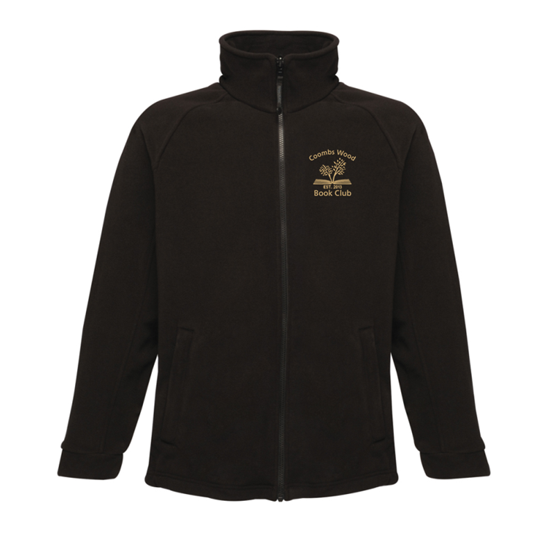 A classic anti pill micro fleece jacket with logo embroidered