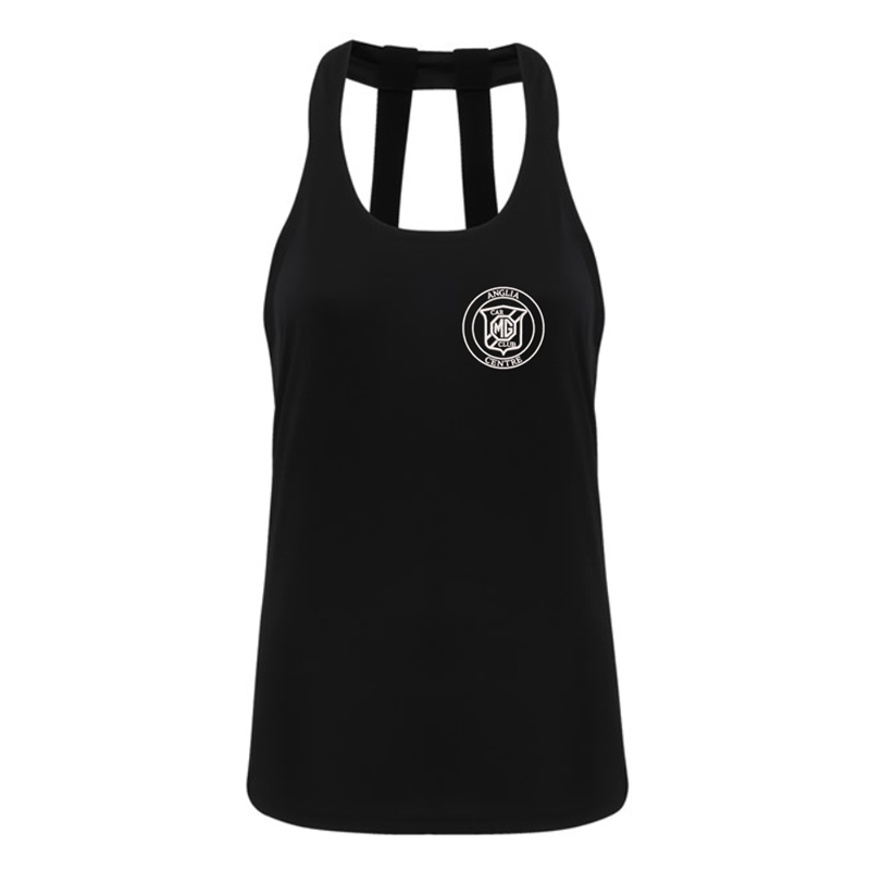 A strappy design lends a breezy, open feel, while the slim fit follows your bodys shape closely to help keep you feeling focused and moving freely.