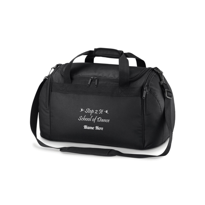 Freestyle zipped holdall with logo and name