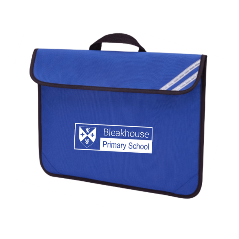 School book bag with printed logo