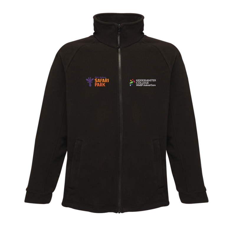 Micro fleece full zip jacket, embroidered logo left & right breast.