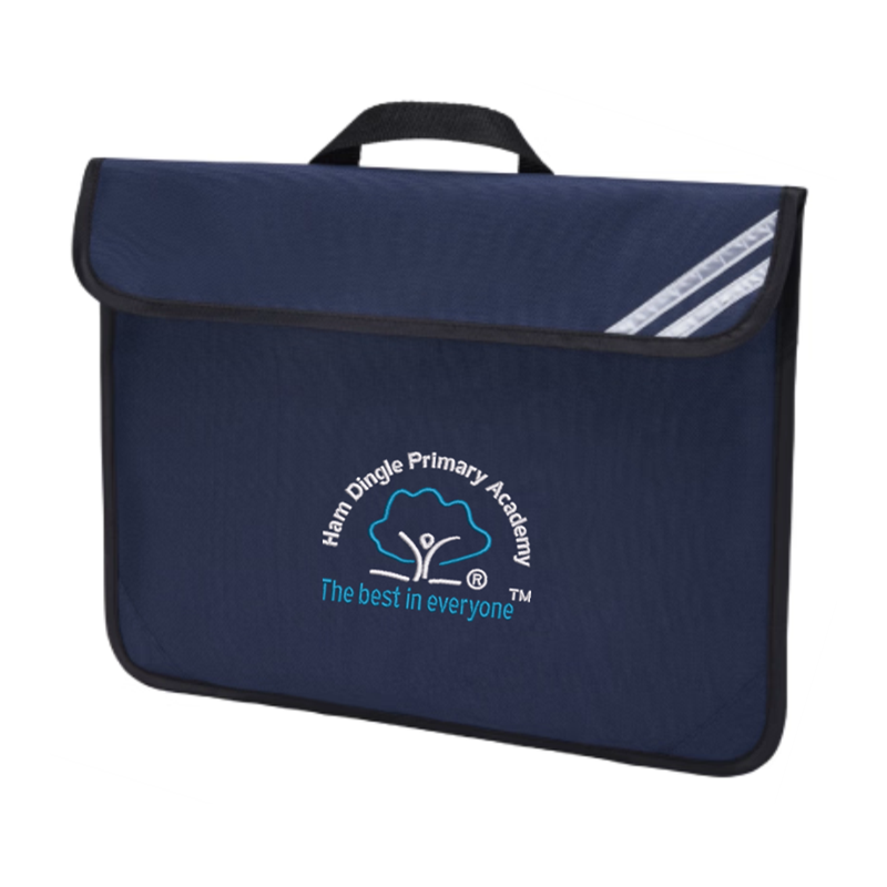 Navy Classic Bookbag with logo