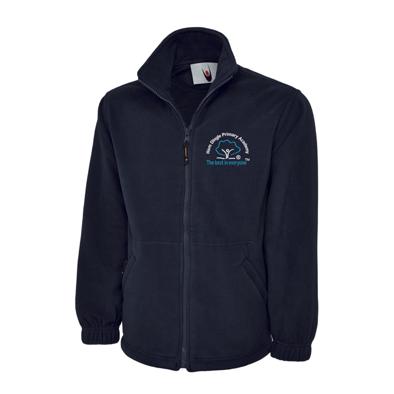 Kids Fleece Jacket embroiderd with School logo