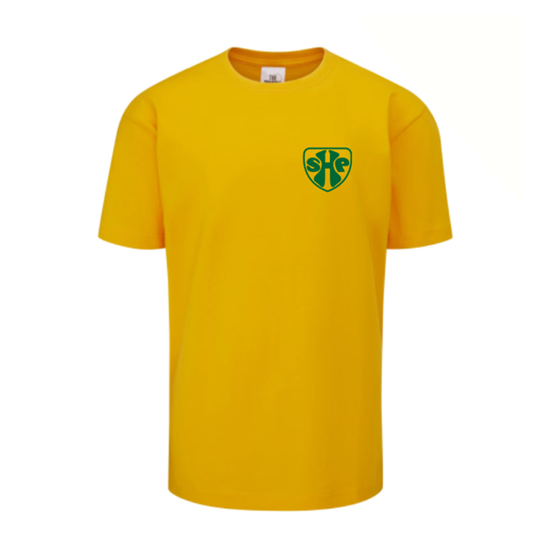 Crew neck classic t shirt with embroidered logo.