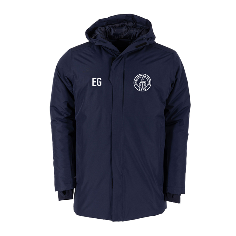 Academy players warm bench coat, with logo