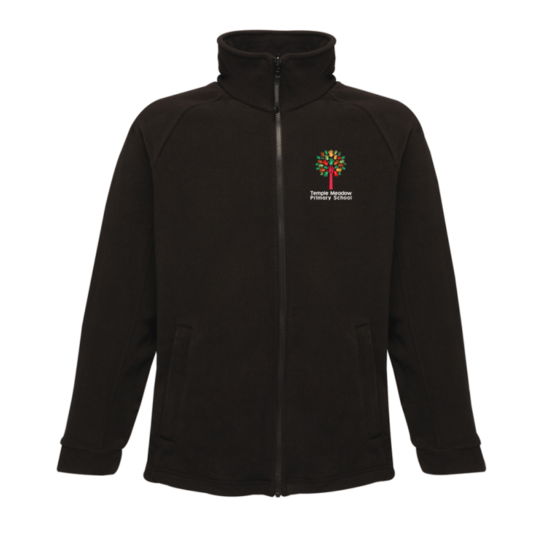 Full Zip Regatta Fleec with School logo to left breast