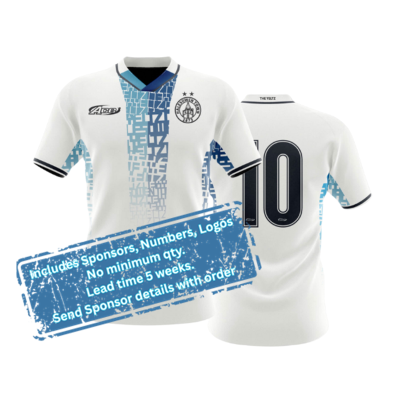 Polyester premium fabric, official HTFC third playing shirt. Additional sponsor logos, numbers, names all inluded in the price.