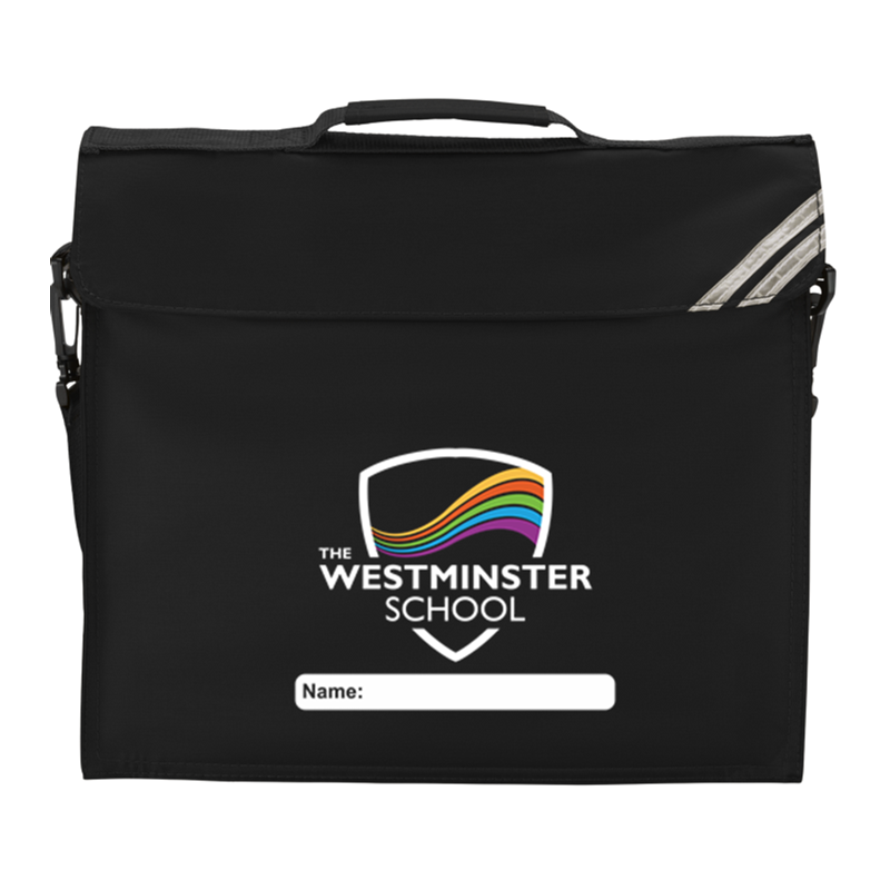 Premium Book Bag embroidered with School logo.