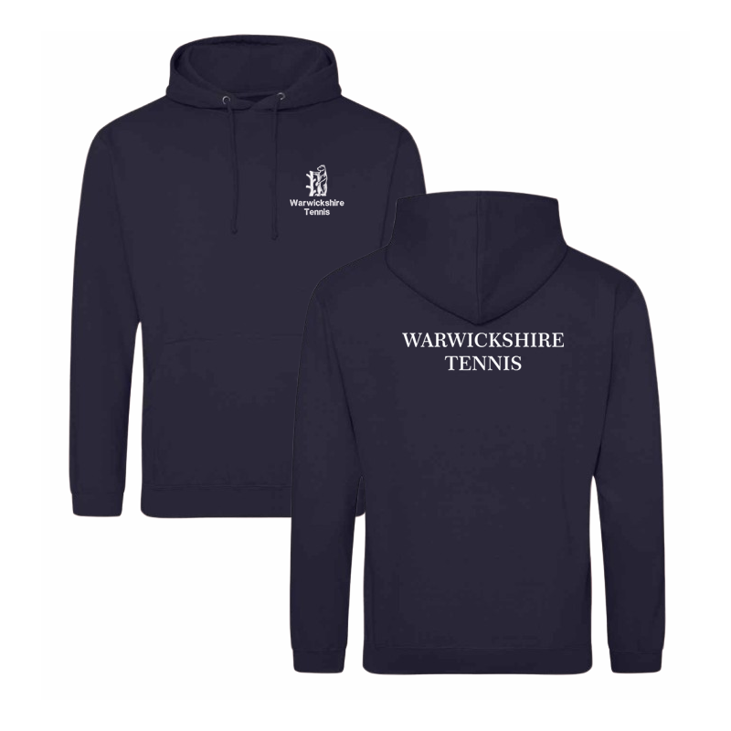 Junior hoodie with embroidered & printed logo.