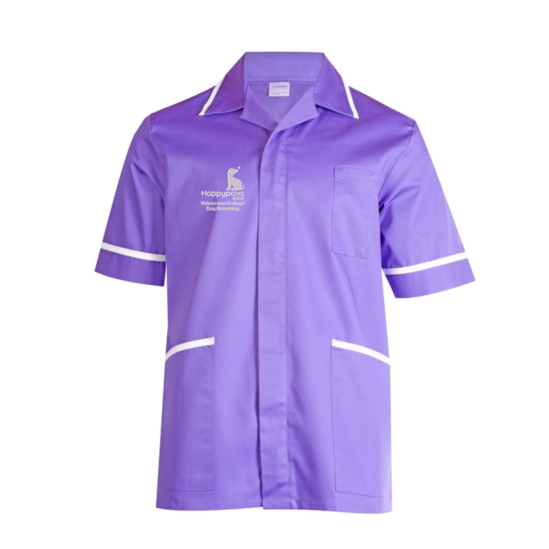 Heavyweight tunic with embroidered logo.