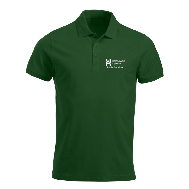 Premium 3 button unisex poloshirt, with embroidered logo.