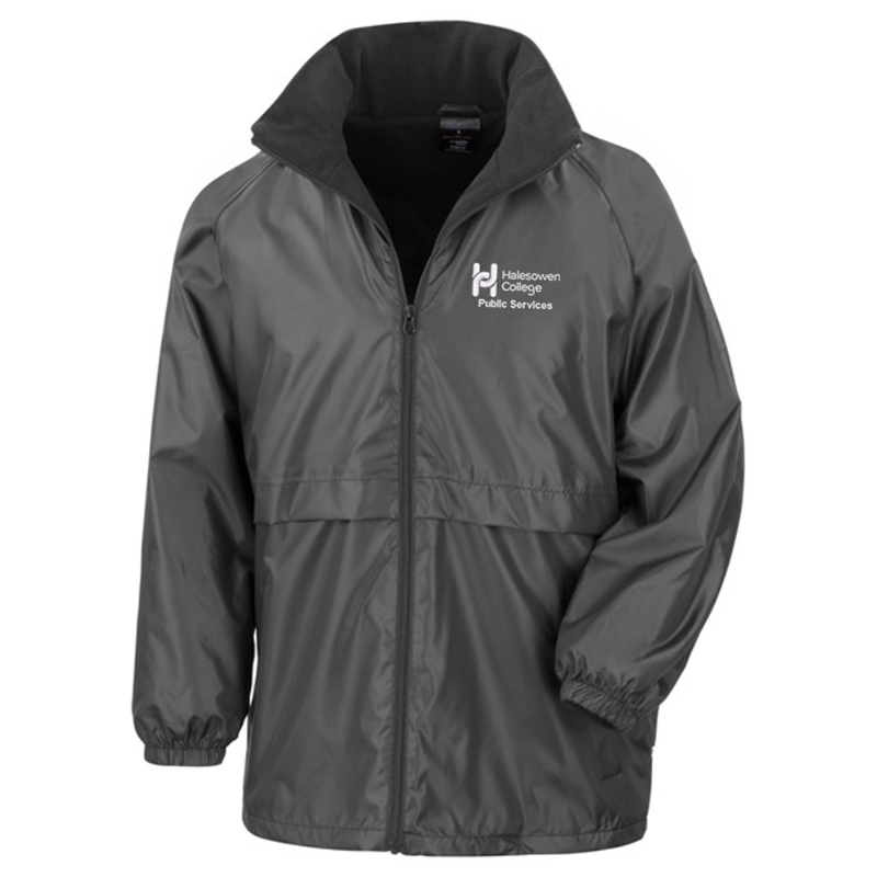 Highly rated waterproof jacket will do exactly what its supposed to do- keep the rain out. Warm and cosy fleece lining. With embroidered logo.