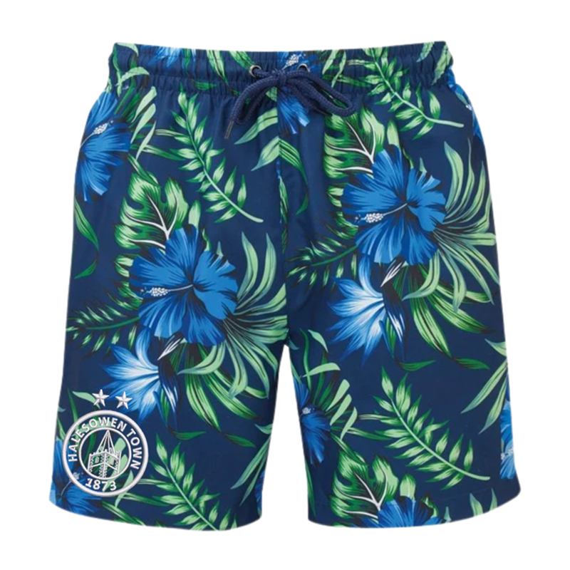 Make a statement this holiday season with Yeltz swim shorts.featuring contrast mesh inserts, drawcords, and an elastic waistband.