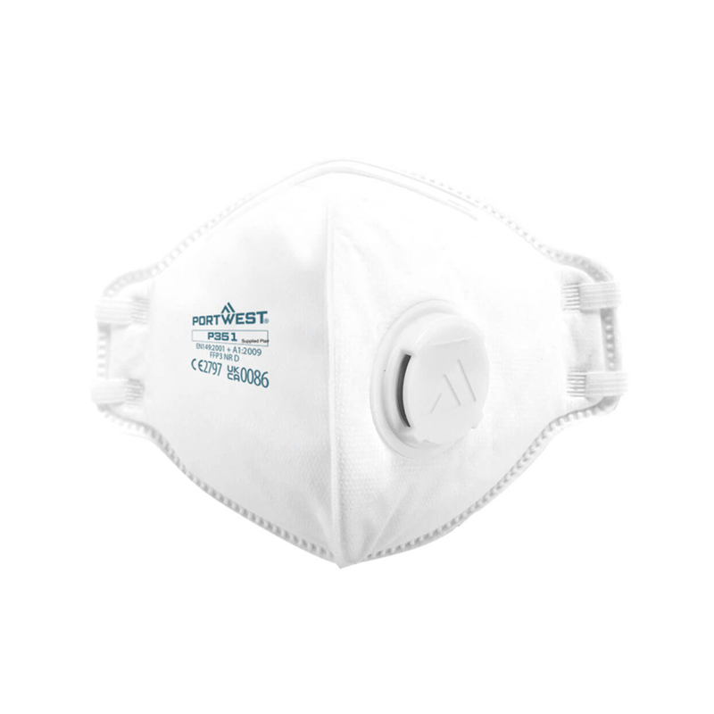 Comfort: Vertical Flat Folded, each mask inside individual polybag for easier storage. Exhalation valve for lighter breathing resistance. Adjustable nose clip for optimised fit.