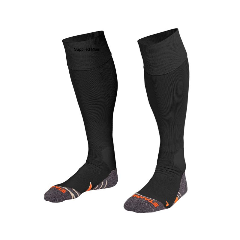 Polyester training socks, junior and senior sizes.