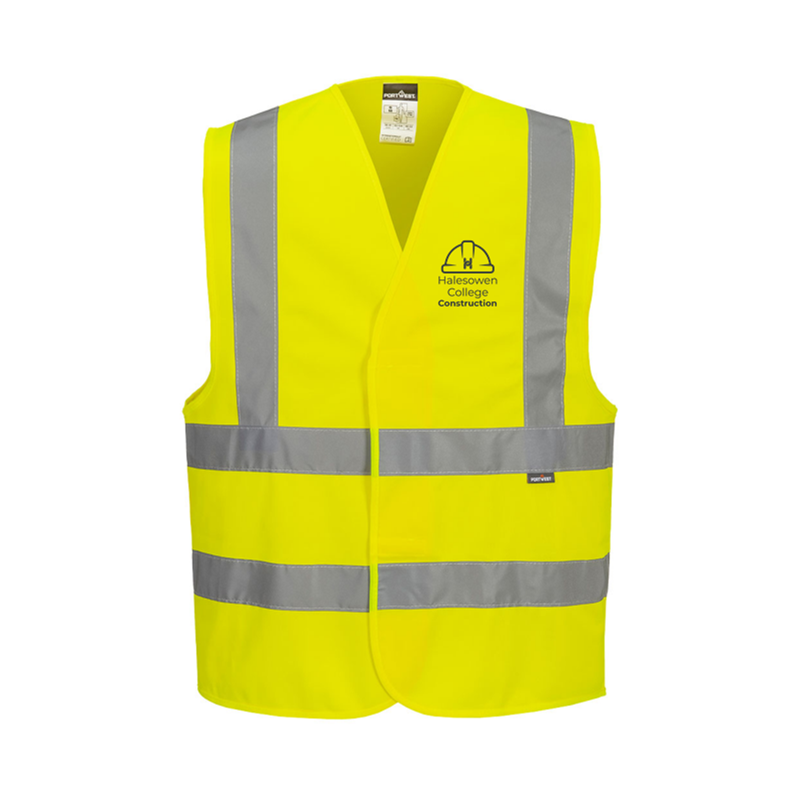 Safet Vest for Site - printed college logo