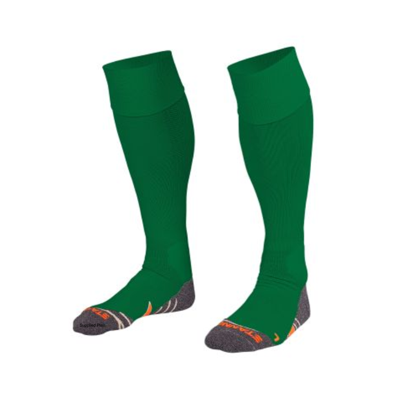 Full foot socks in green.
