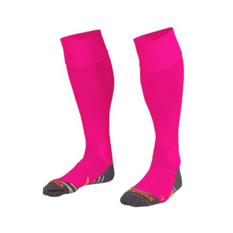 Full foot socks in pink.